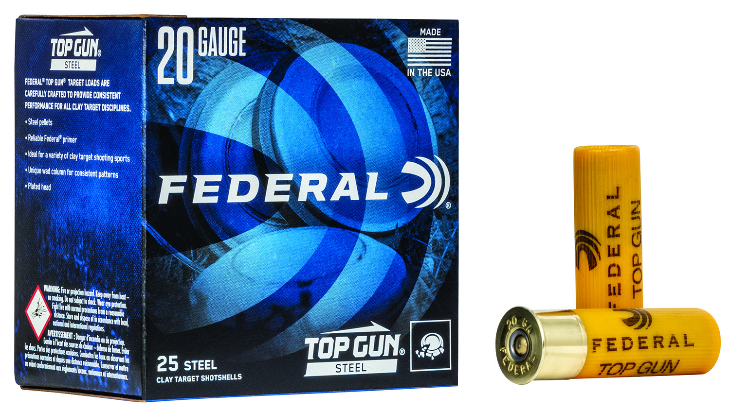 Federal TG2517 20 Gauge 2-3/4 in 7/8 oz #7 Steel Shotshells 25/ct