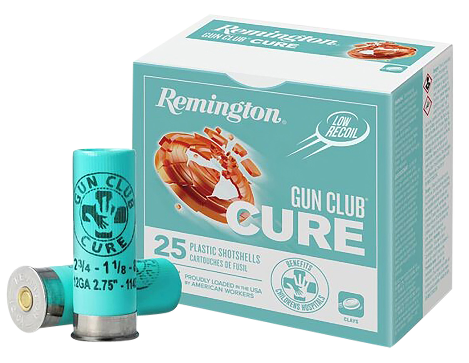 Remington Ammunition R20031 Gun Club Cure 12 Gauge 2.75" 1 1/8 Oz 8 Shot 25 Per Box/ 10 Cs