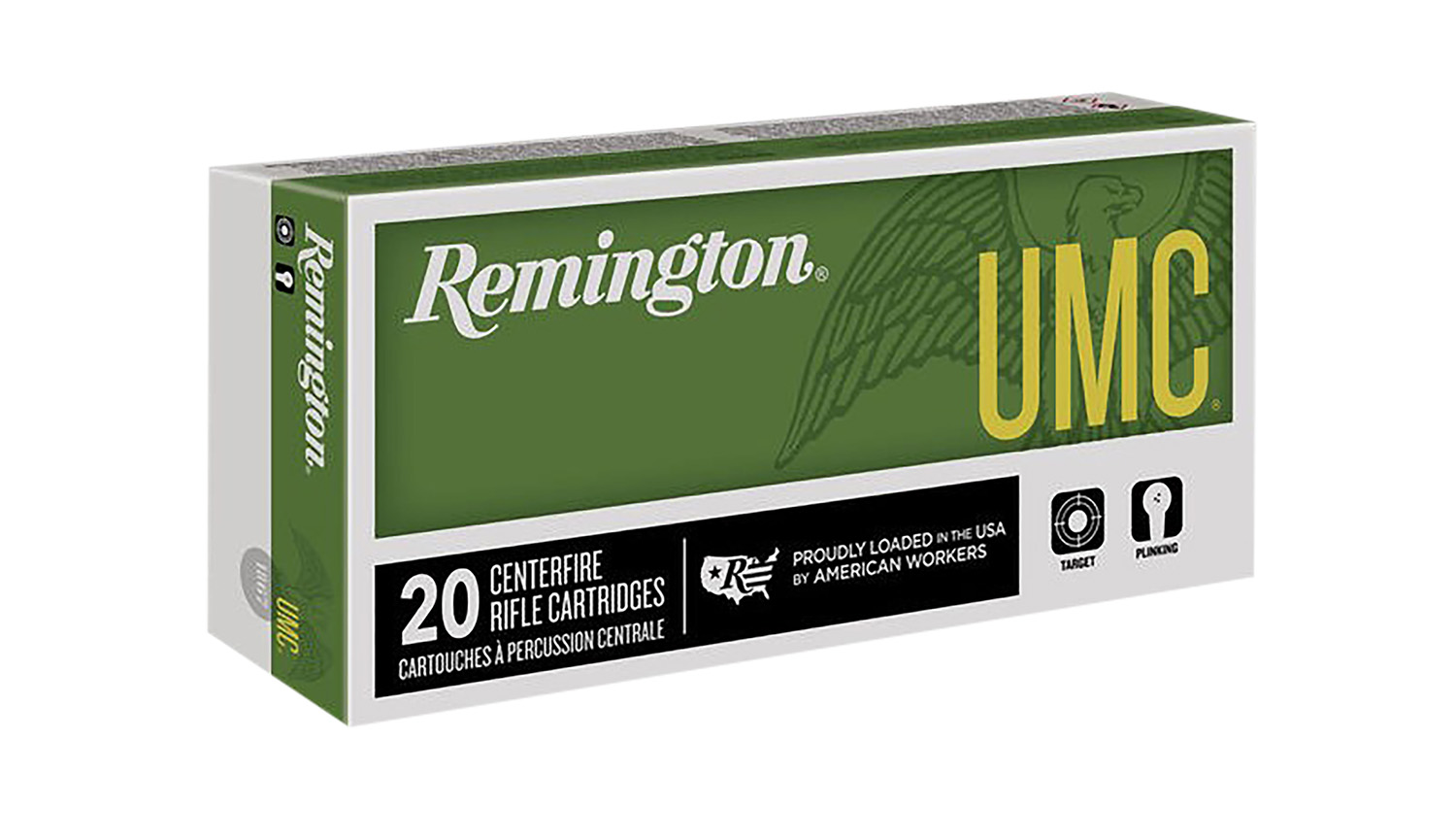 Remington UMC 21203 .224 Valkyrie, 75 Grain FMJ, Brass Cased, Centerfire Rifle Ammo, 20 Rounds