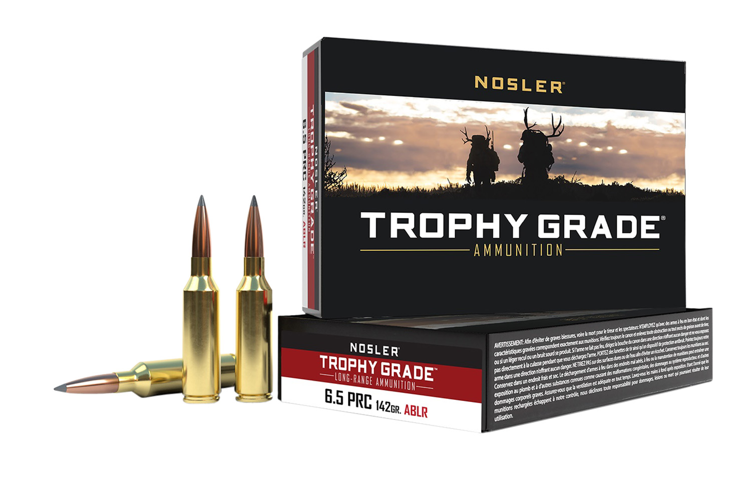Nosler 61232 Trophy Grade Long-Range 6.5PRC 142gr Spitzer AccuBond Long...