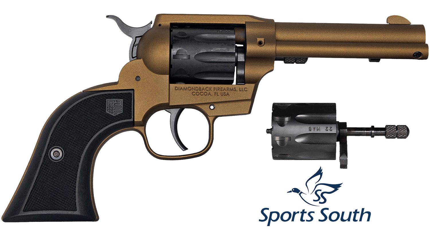 Diamondback DB055AA041 Sidekick 22 LR/22 WMR 9rd Shot 4.50" Burnt...