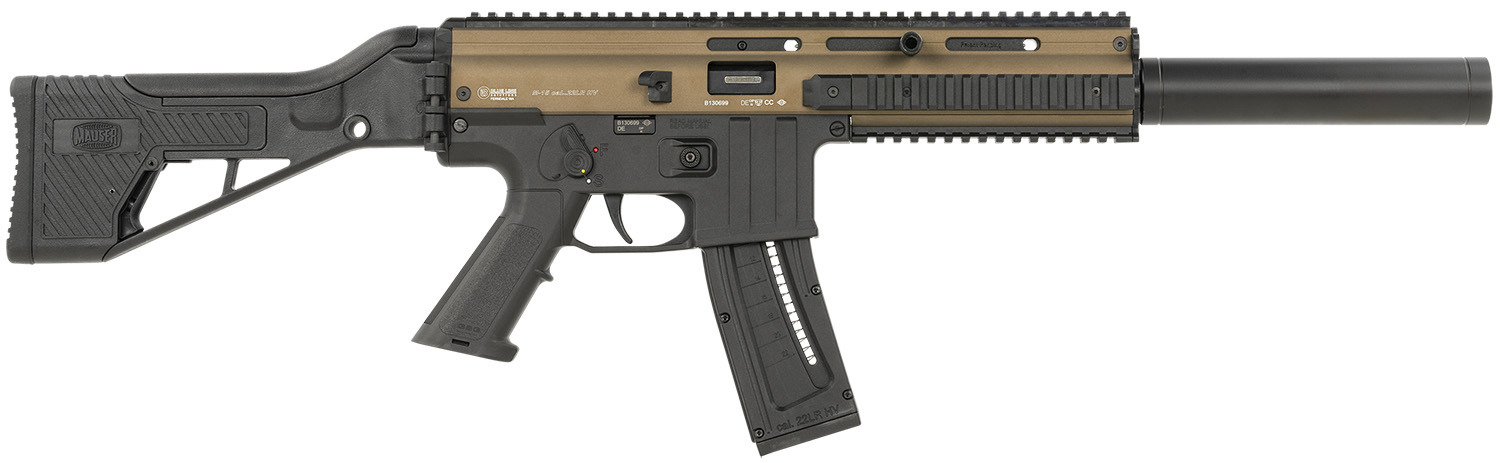 Mauser M-15 SD .22 Long Rifle 16.5 in Barrel Bronze Finish 22 Rounds