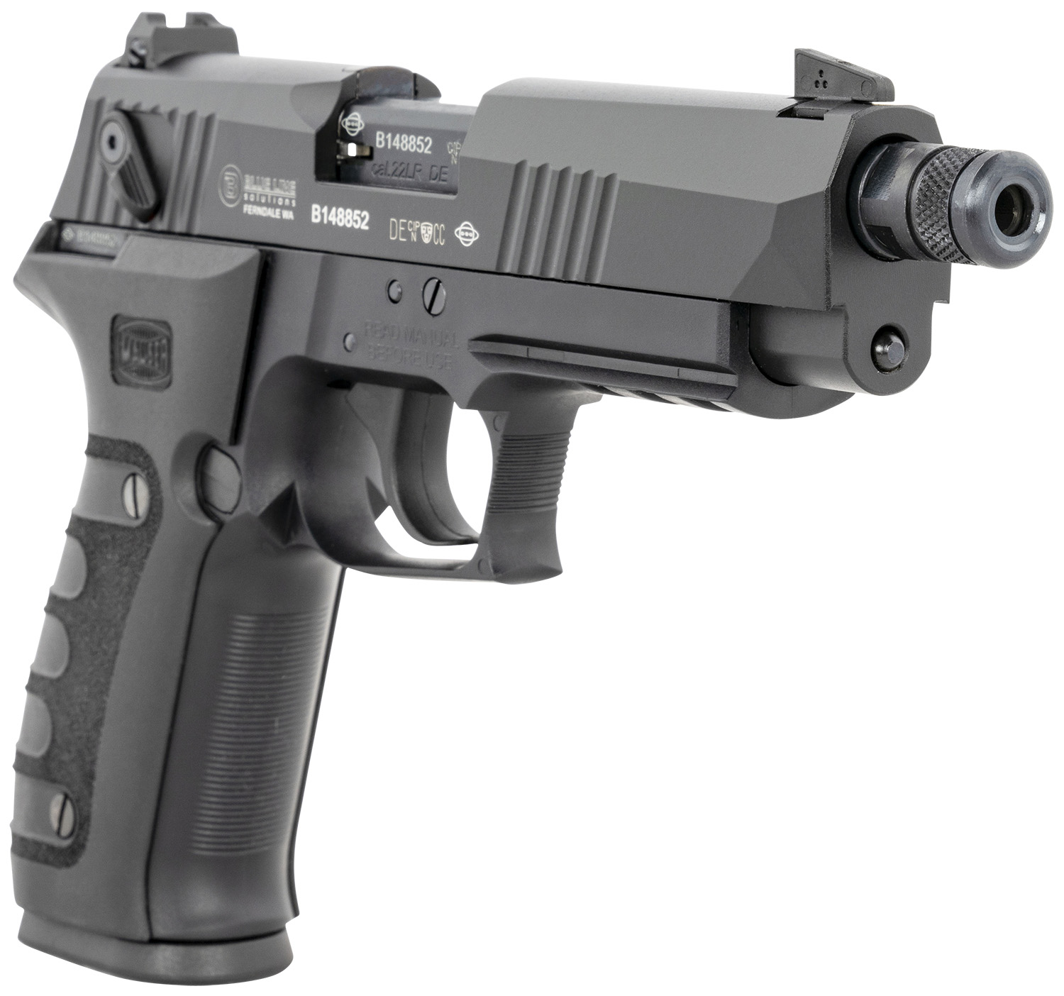 Mauser M20 SD 22 LR 4.75" Threaded – Superb Rimfire Pistol 6 Mauser M20 pistol front angle
