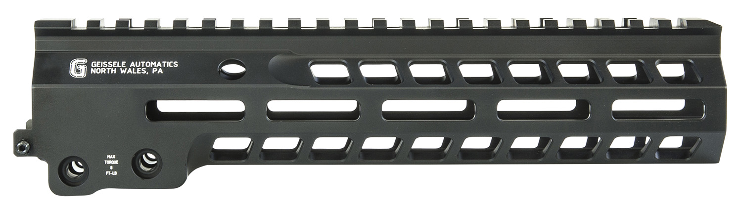 Geissele Automatics 05578B Super Modular Rail MK14 9.30 M-LOK, Black Aluminum for AR Platform, Barrel Nut Included
