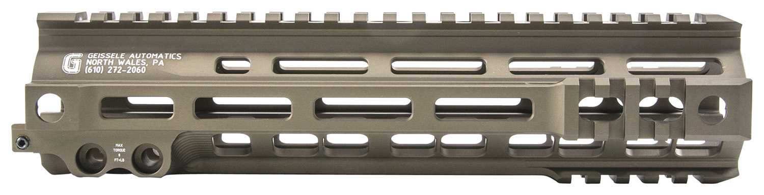 Geissele Automatics 05283S Super Modular Rail MK4 9.30 M-LOK, Desert Dirt Aluminum for AR Platform, Barrel Nut Included