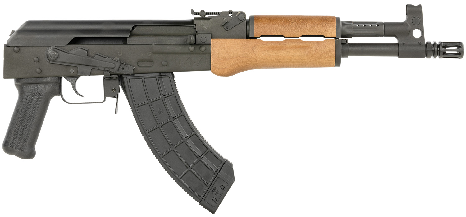 Century Arms HG7416 BFT47  7.62x39mm 30+1 12.60" Black Threaded Barrel, Black Steel Receiver, Black Polymer Grip, Wood Furniture, Right Hand