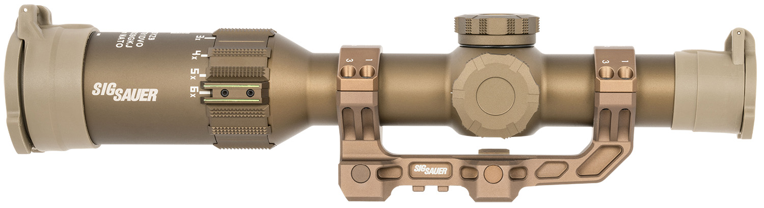 Sig Sauer Electro-Optics SOT61DVO Tango6T DVO Flat Dark Earth 1-6x 24mm 30mm Tube Illuminated DWLR-556 Reticle
