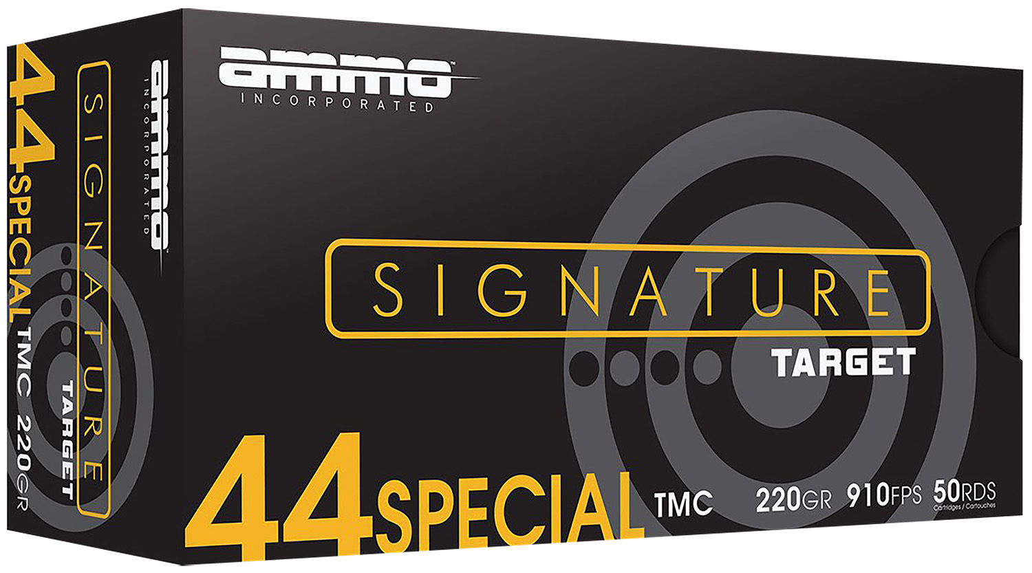 Ammo Inc 44S220TMCA50 Signature 44 S&W Spl 220 Gr Total Metal Case (TMC) 50 Per Box/20 Cs