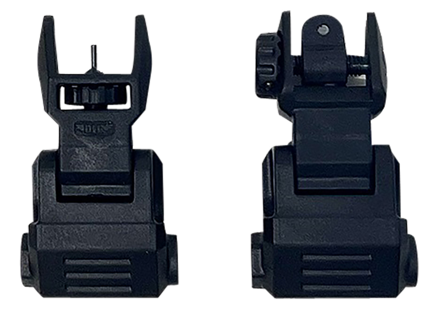 NcStar VG166 Picatinny Low Profile Flip-Up Front Rear Sight Set Black