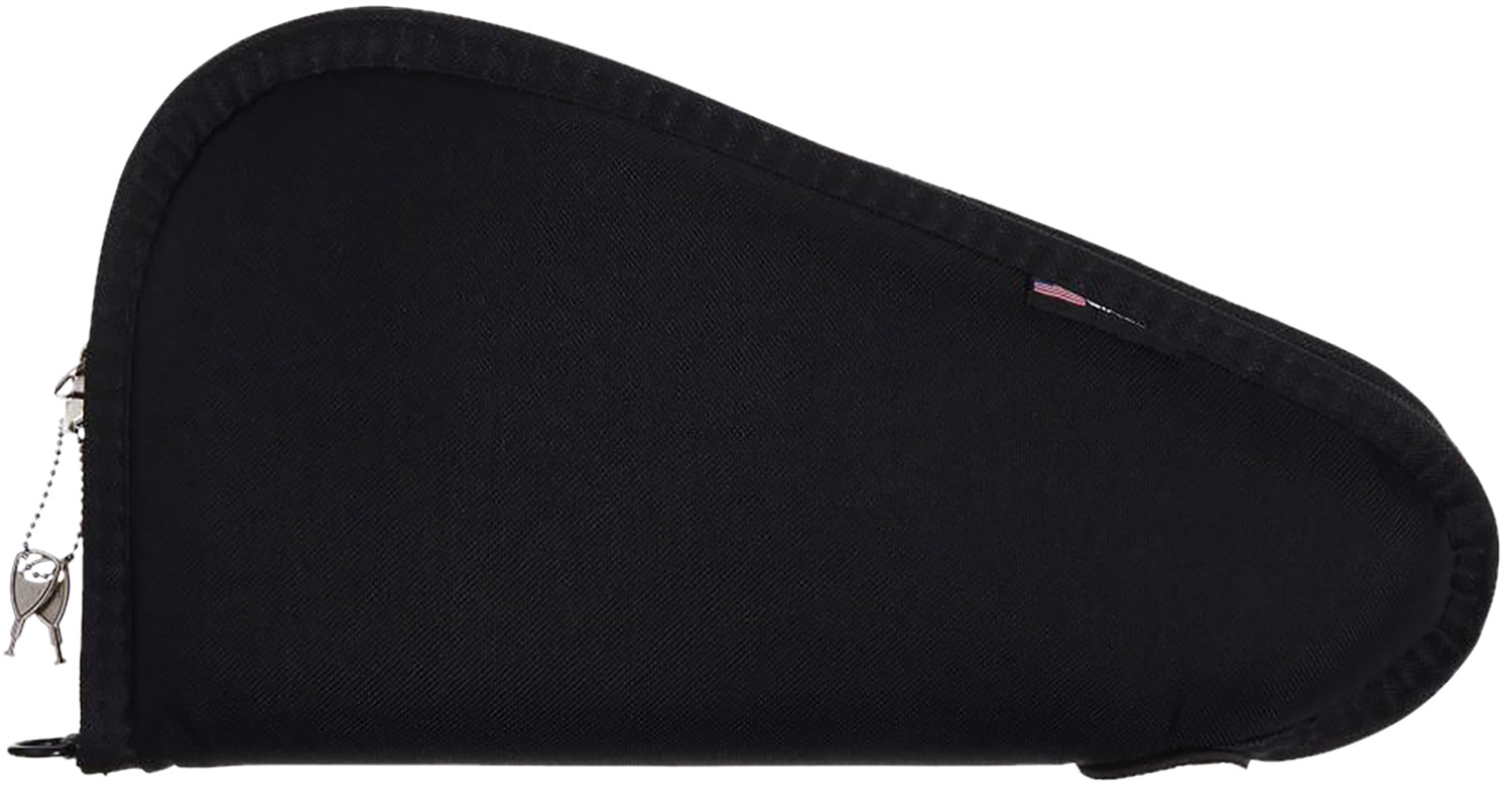 Allen 7413 Locking Handgun Case Black Endura, YKK Zippers & Foam Padding Includes 2 Keys 13 L