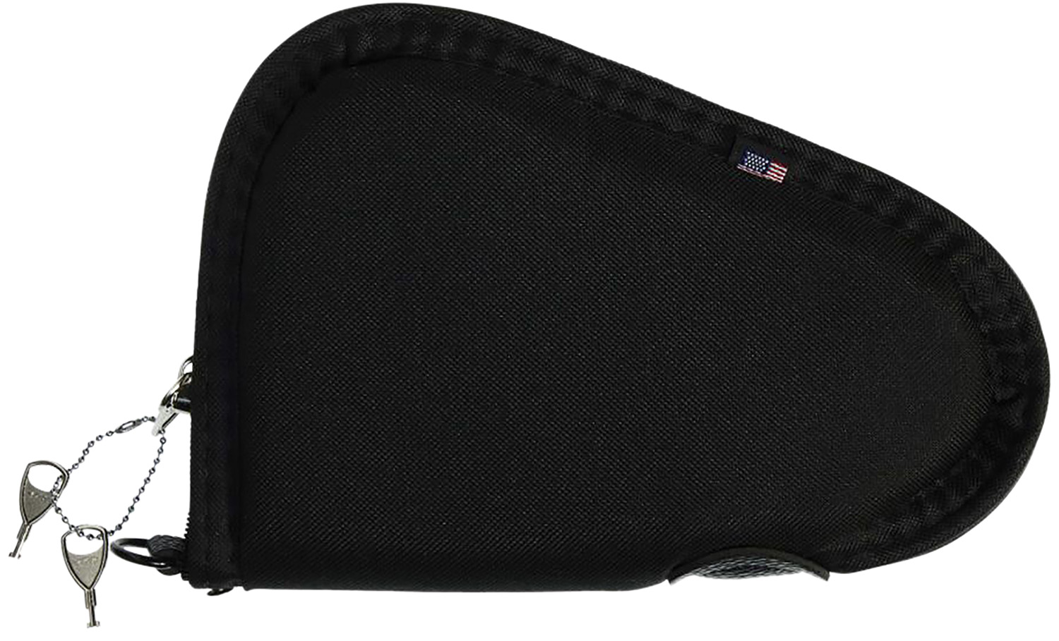 Allen 748 Locking Handgun Case Black Endura, YKK Zippers & Foam Padding Includes 2 Keys 8 L
