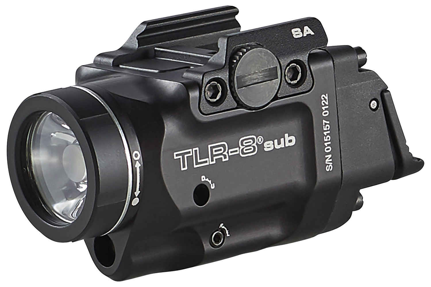 Streamlight 69419 TLR-8 Sub W/Laser Red Laser 500 Lumens 640-660Nm Wavelength, Black 141 Meters Beam Distance, Fits Spri