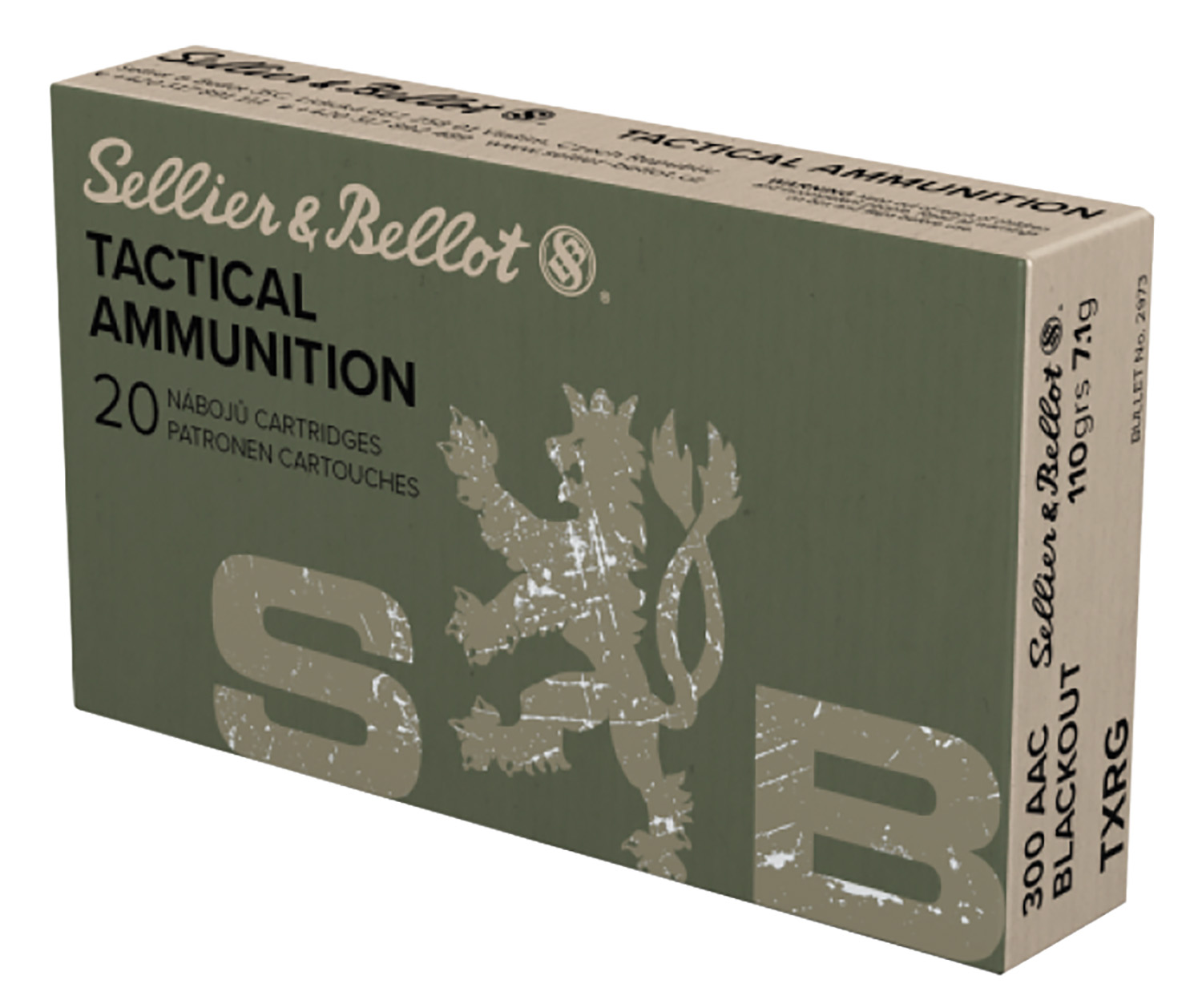 SELLIER & BELLOT 300 AAC Blackout 110Gr Exergy Blue Rifle Ammo (SB300BLKXA) - Sellier & Bellot - TAC-EX-BLUE