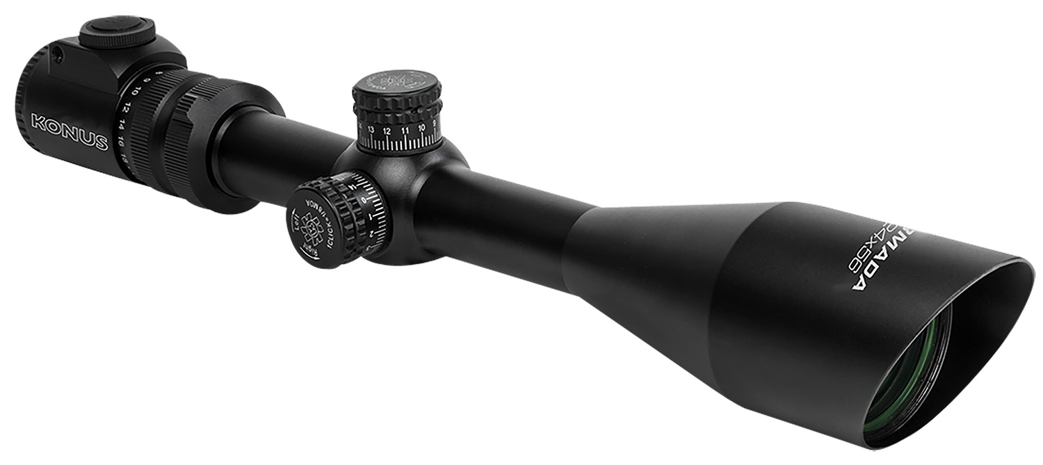 Konus 7166 Armada Rifle Scope Black 6-24x56mm Dual Illuminated Red-Blue...