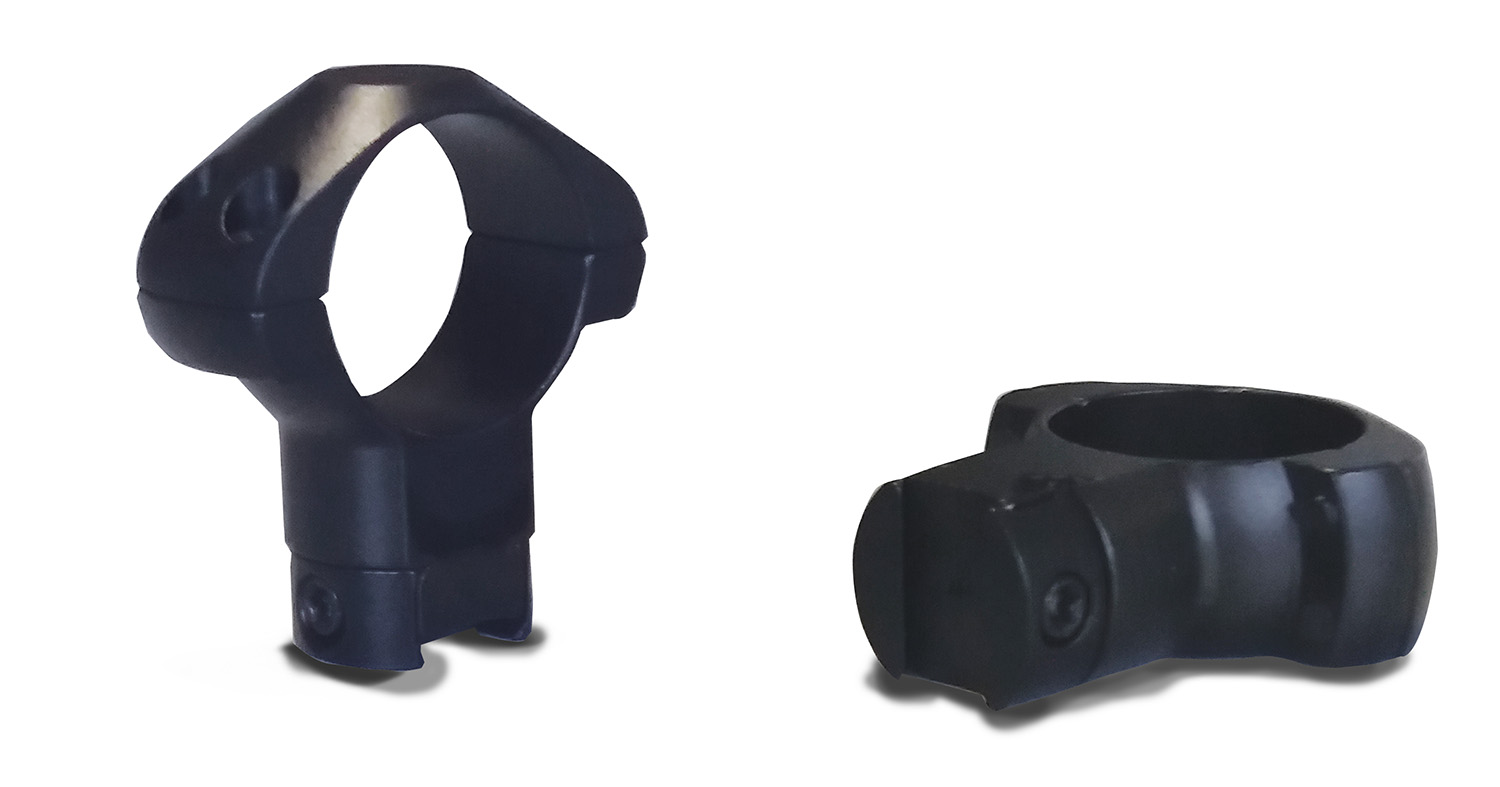 Konus 7418 Steel Rings  Black 30mm 3/8 Grooved Receiver High 0 MOA