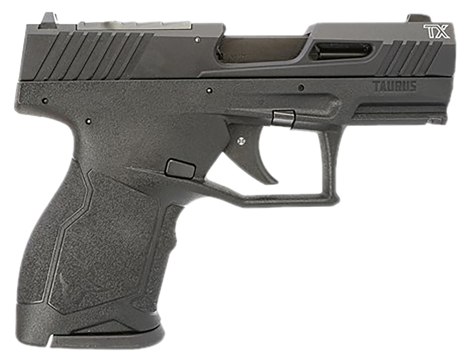 Taurus TX22 Compact 22LR Pistol, 3.6" Stainless Steel Barrel, 10-Round, Black Polymer Frame, 3-Dot Sight System - TAU - Best Price $283.40