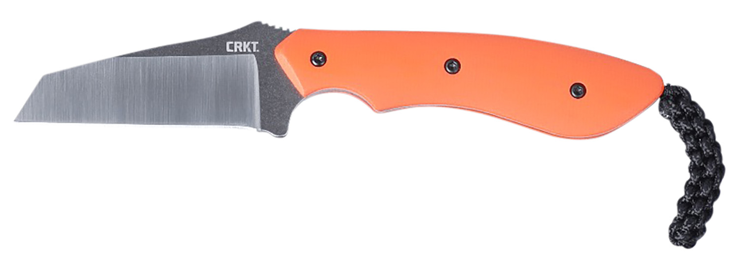 CRKT 2399 S.P.I.T.  2.29 Fixed Plain Satin Stonewashed 8Cr13MoV SS Blade/Orange G10 Handle Includes Sheath