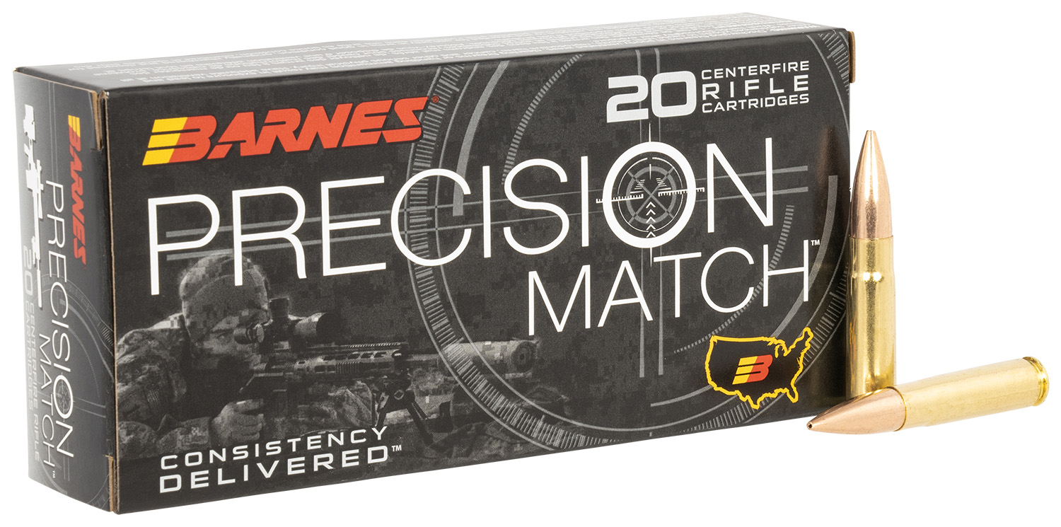Barnes Bullets Precision Match 300 AAC Jacketed Hollow Point 220 Grain 2...