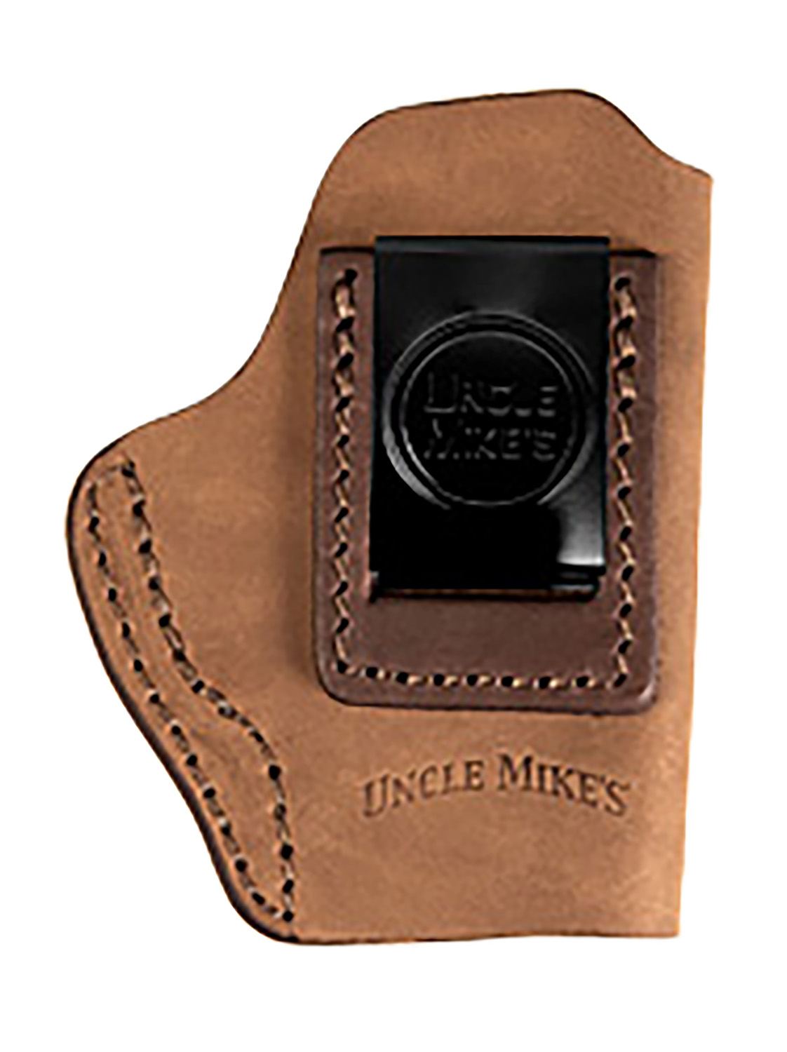 Uncle Mikes-Leather(1791) UMIWB1BRWR Inside The Waistband Holster IWB Size 01 Brown Leather Belt Clip Fits Walther PPK