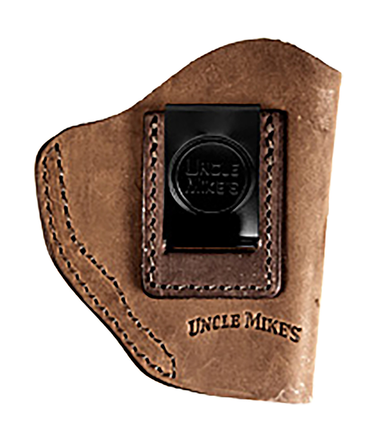 Uncle Mikes-Leather(1791) UMIWB2BRWR Inside The Waistband Holster IWB Size 02 Brown Leather Belt Clip Fits Small Frame R