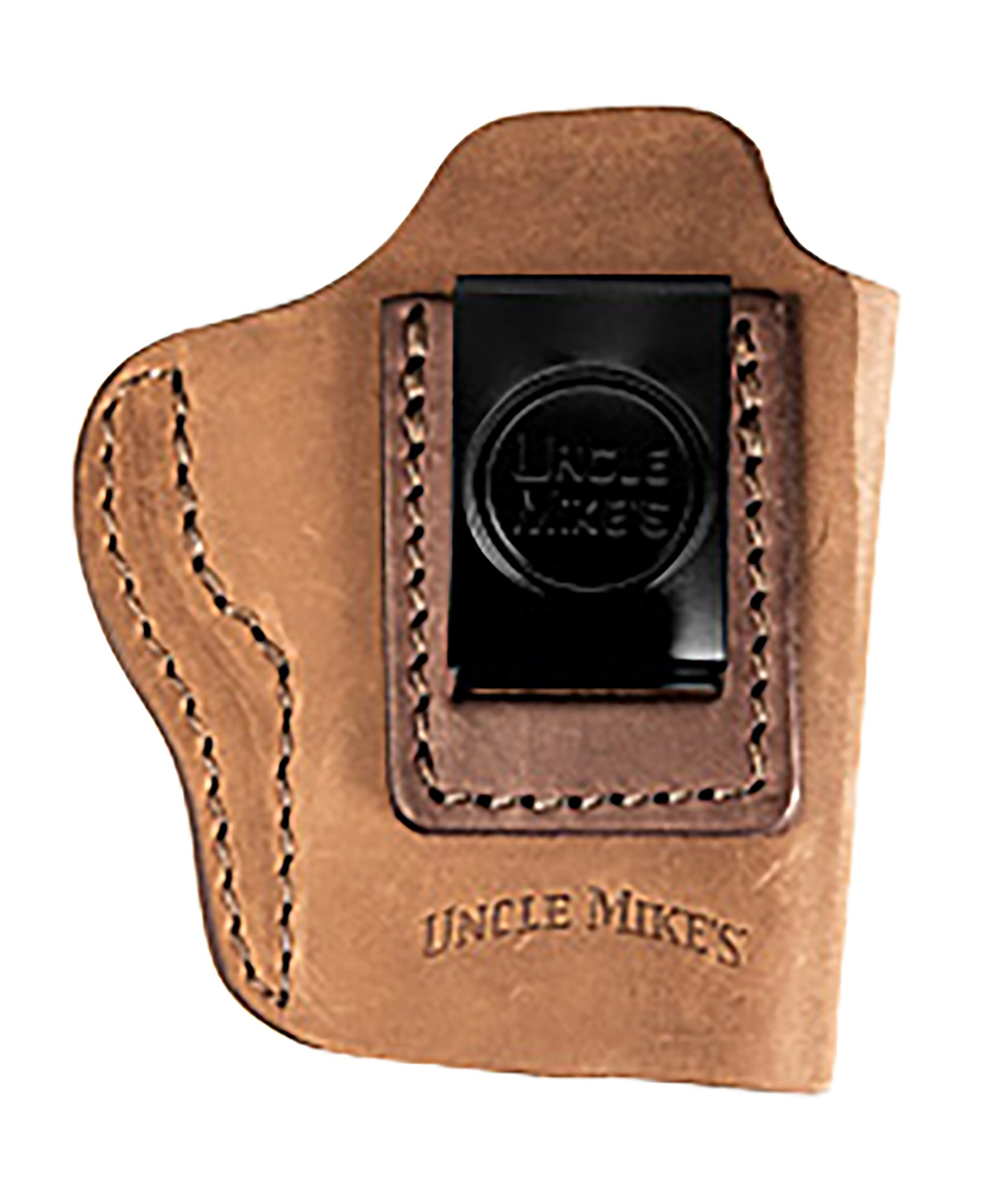 Uncle Mikes-Leather(1791) UMIWB3BRWR Inside The Waistband IWB Size 03 Brown Leather Belt Clip Fits Glock 42/43 Right Han