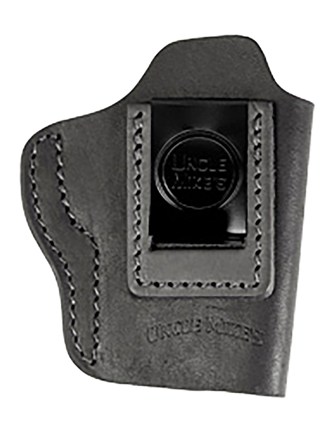 Uncle Mikes-Leather(1791) UMIWB3MBLR Inside The Waistband IWB Size 03 Matte Black Leather Belt Clip Fits Glock 42/43 Rig