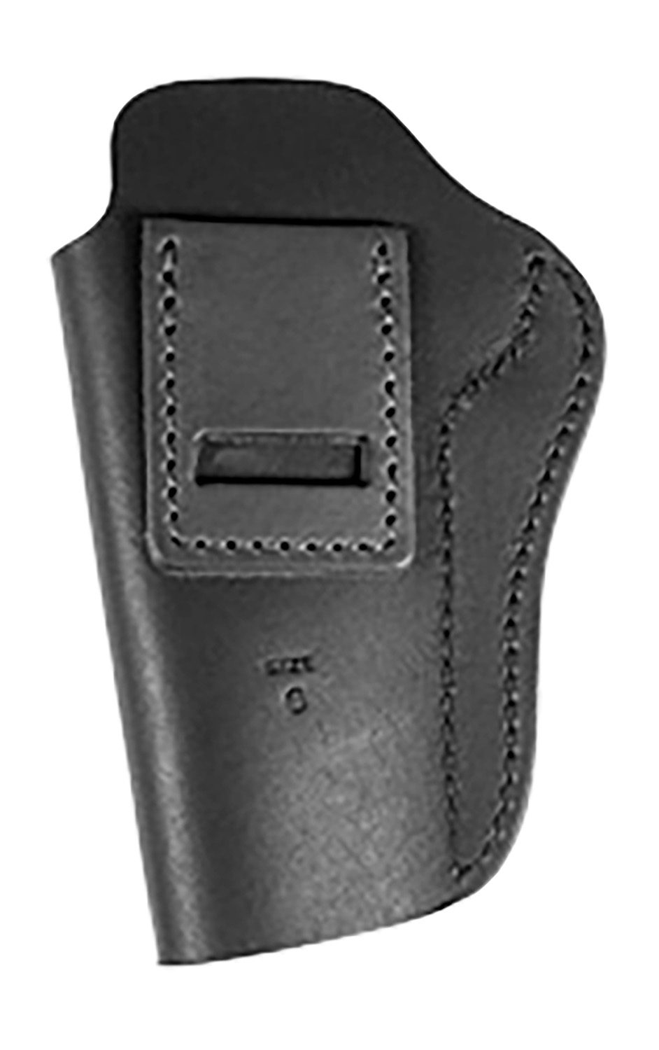 Uncle Mikes-Leather(1791) UMIWB6MBLR Inside The Waistband Holster IWB Size 06 Matte Black Leather Belt Clip Fits 1911 5"