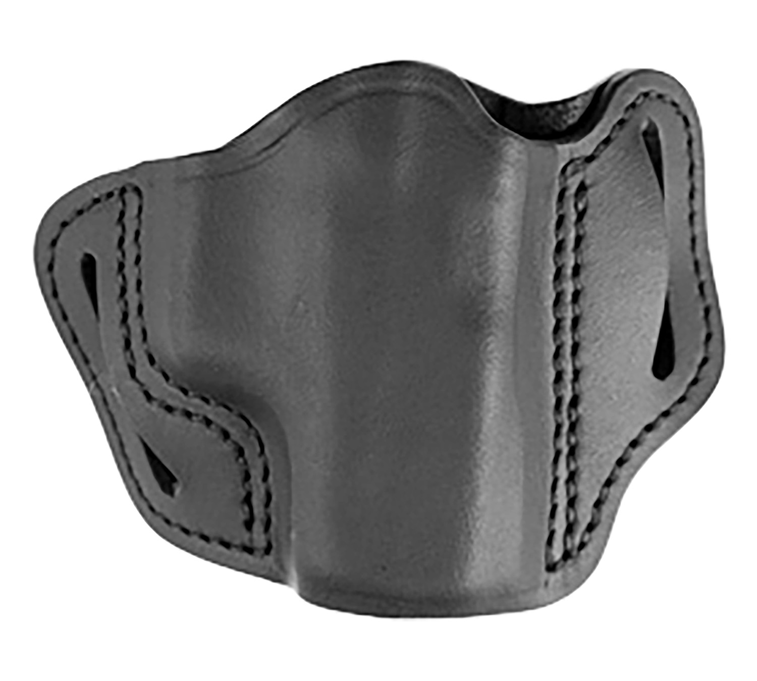 Uncle Mikes-Leather(1791) UMOWB1MBLR Outside The Waistband Holster OWB Size 01 Matte Black Leather Belt Slide Fits Sprin