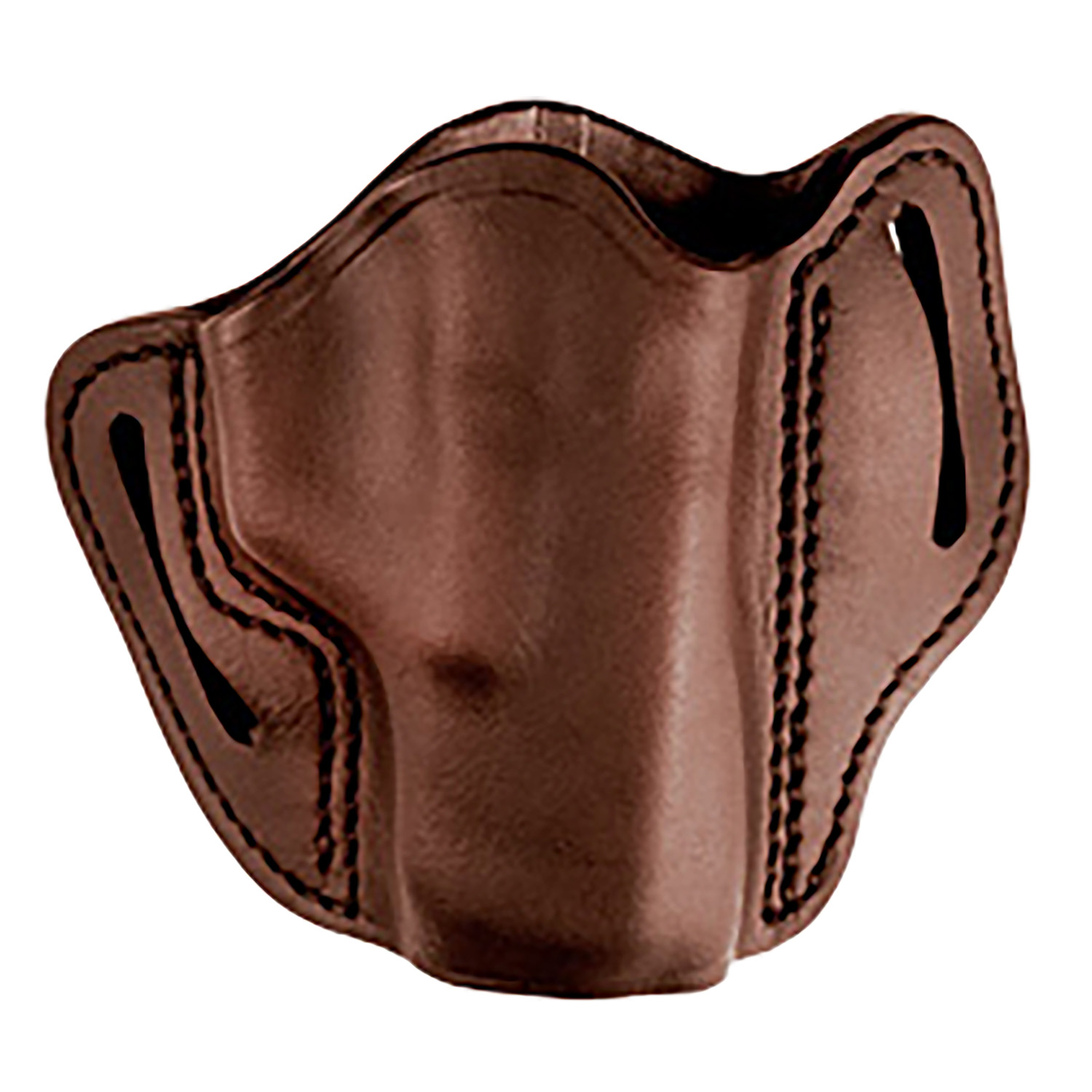 Uncle Mikes-Leather(1791) UMOWB2BRWR Outside The Waistband Holster OWB Size 02 Brown Leather Belt Slide Fits Glock 17/19