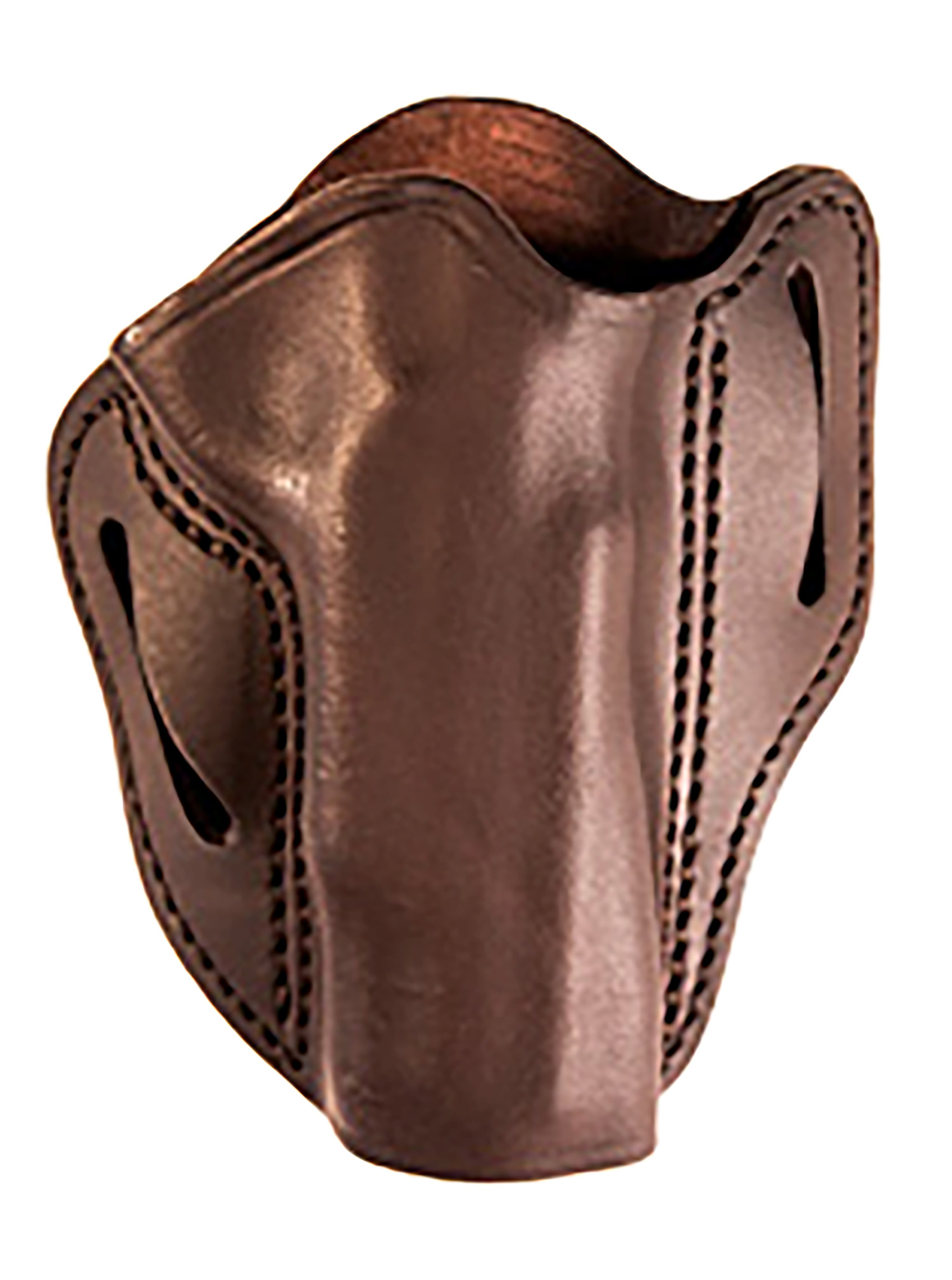 Uncle Mikes-Leather(1791) UMOWB3BRWR Outside The Waistband Holster OWB Size 03 Brown Leather Belt Slide Fits 1911 5" Rig