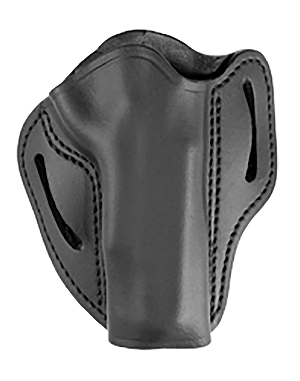 Uncle Mikes-Leather(1791) UMOWB3MBLR Outside The Waistband Holster OWB Size 03 Matte Black Leather Belt Slide Fits 1911