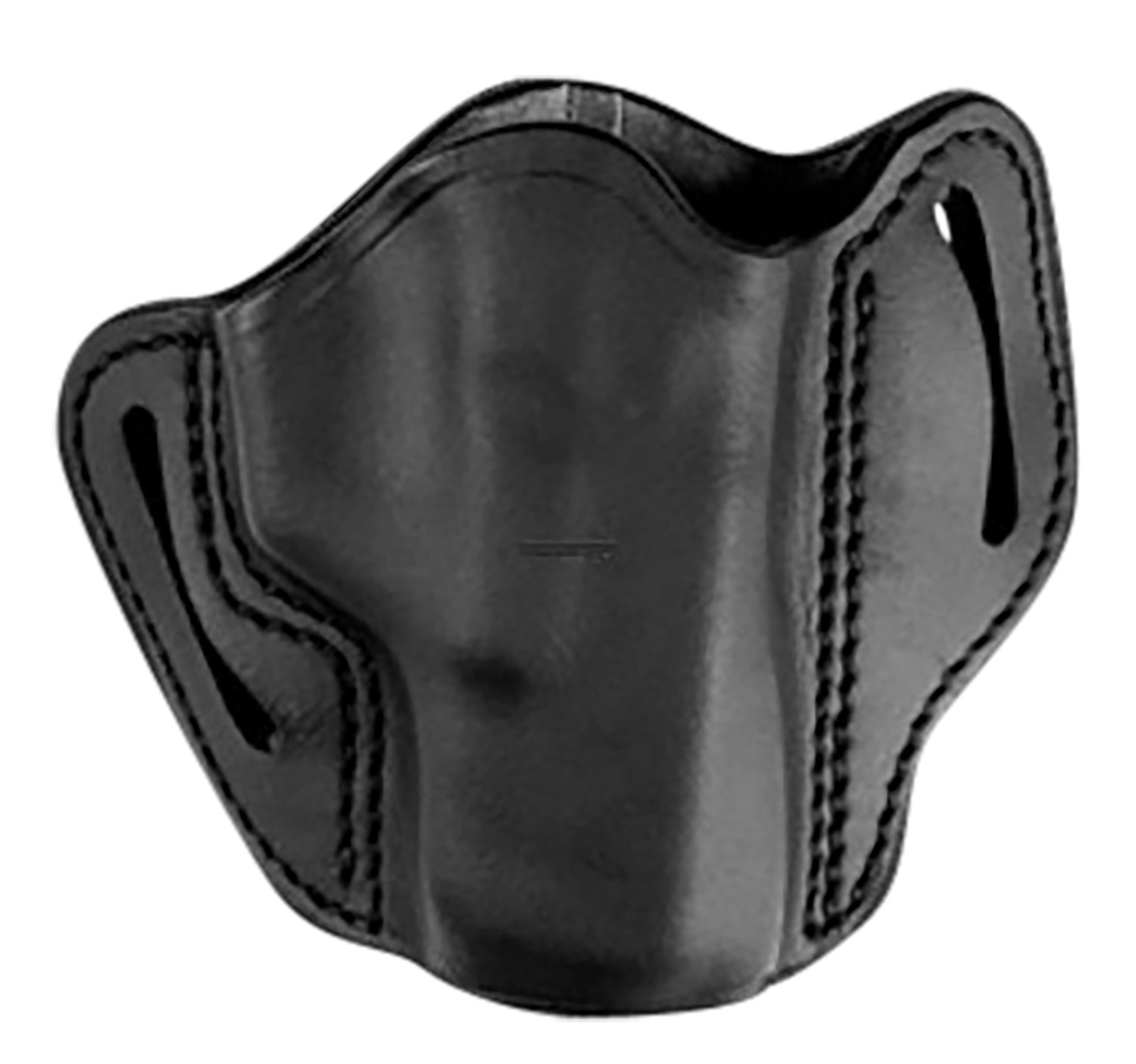 Uncle Mikes-Leather(1791) UMOWB4MBLR Outside The Waistband Holster OWB Size 04 Matte Black Leather Belt Slide Fits Sig P