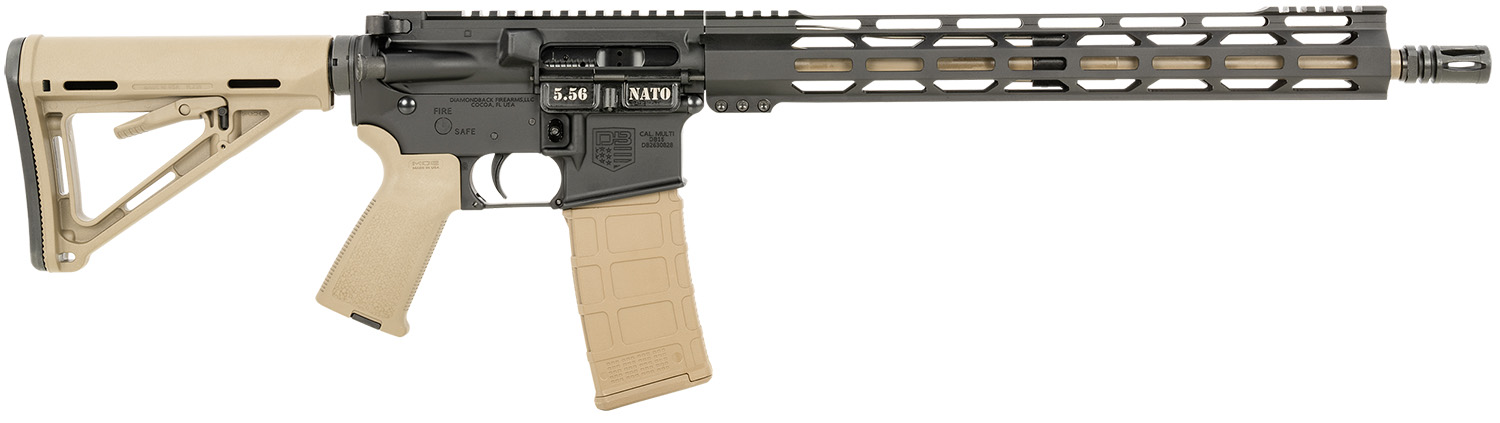 DIAMONDBACK DB15 5.56x45mm NATO 16in 30rd FDE Semi-Auto Rifle (DB175AK221)