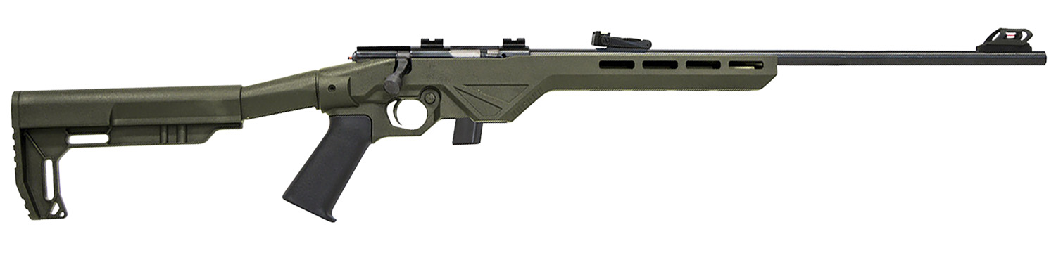 Citadel CIT22LRBLTODG Trakr  22 LR 10+1 18 Blued Steel Barrel & Receiver, OD Green Synthetic Stock