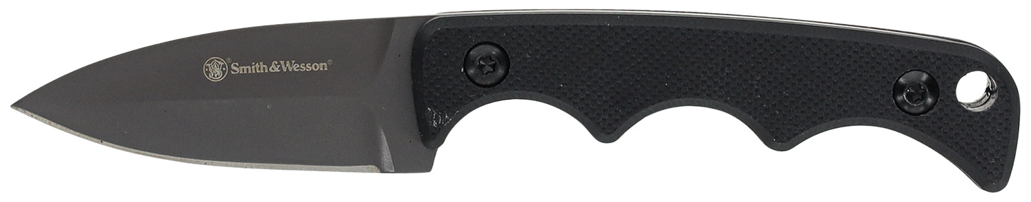 Smith & Wesson Knives 1193156 H.R.T. Neck Knife Fixed Spear Point-Plain ...
