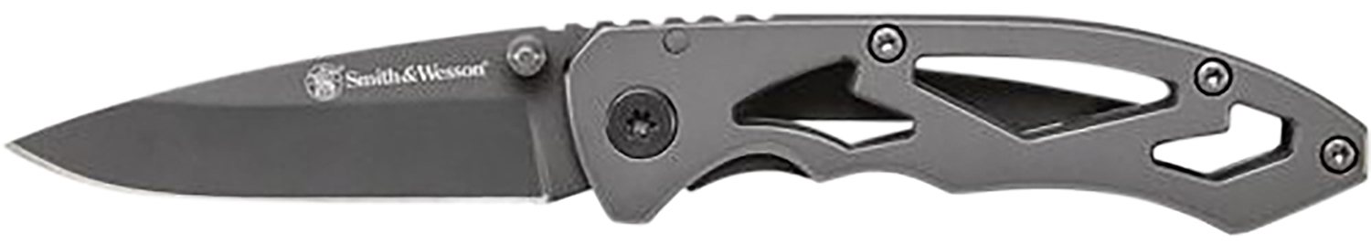 Smith & Wesson Skeletonized Folding Knife CK400CP Stainless Steel Blade 3.20" Handle Pocket Clip