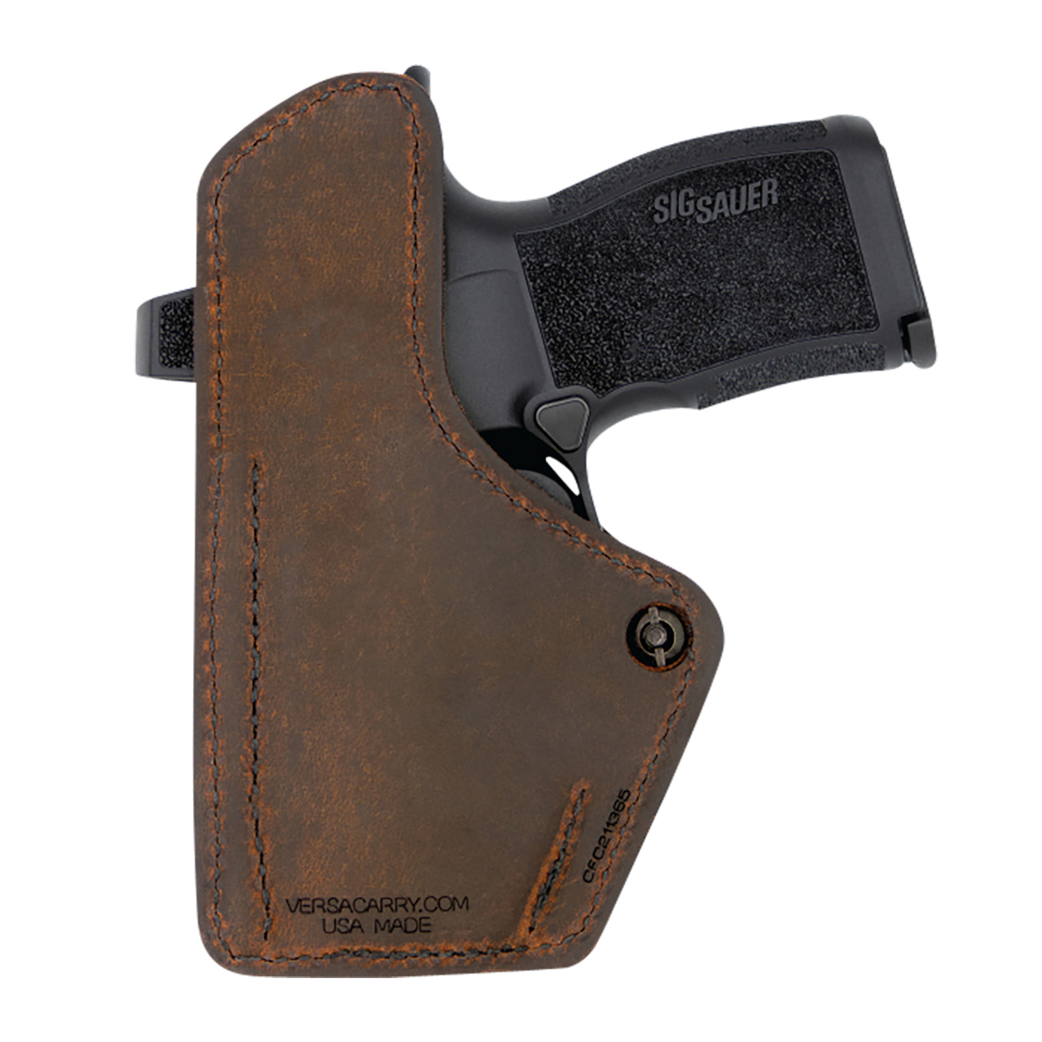 Versacarry 1CC26-21HCT IWB Holster Hellcat Leather/Poly Hybrid Brown