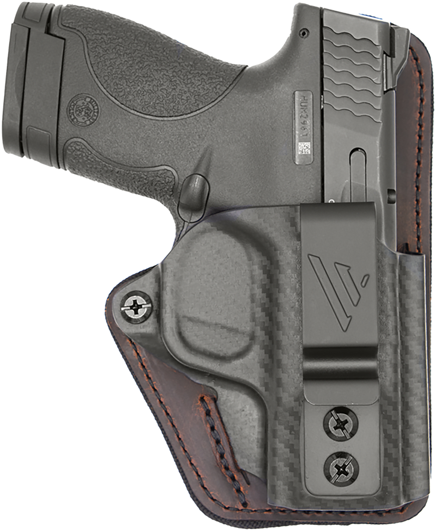 Versacarry CFC211SHD Comfort Flex Custom IWB Brown Polymer Belt Clip