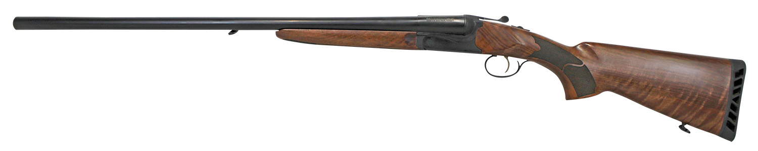 Iver Johnson Arms IJ800-28 IJ800  Full Size 12 Gauge Break Open 3 2 Shot 28 Black Side By Side Barrel, Black Steel Receiver, Fixed Walnut Wood Stock, Ambidextrous