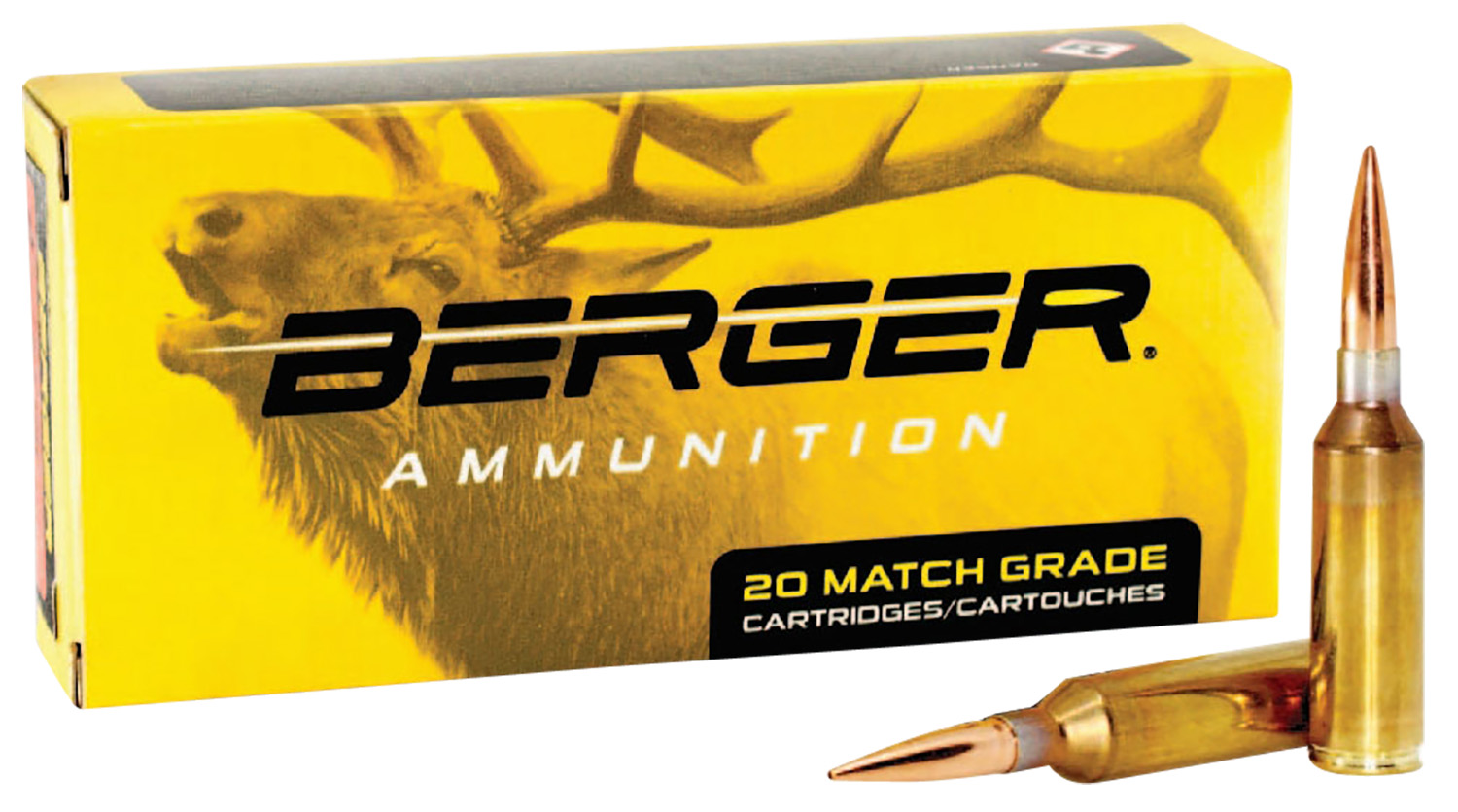 Berger 50010 6.5 PRC 156gr Hybrid Elite Hunter Ammo 20 Rounds