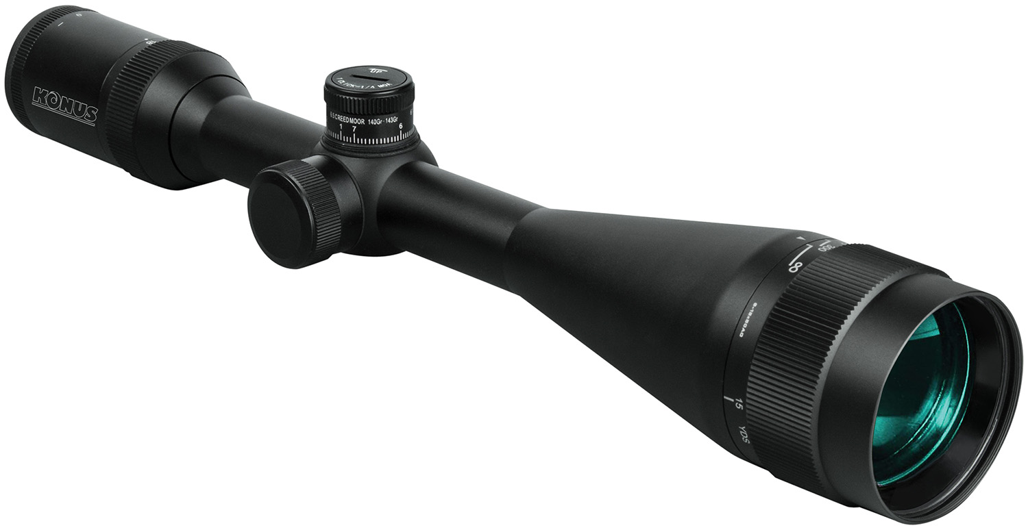 Konus 7227 Konus-CX Matte Black 6-18X 50mm 25.40mm Tube Duplex 6.5 Creedmoor Reticle