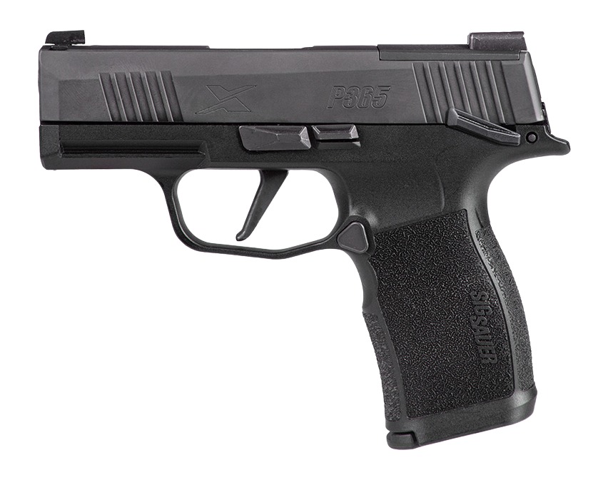 Sig Sauer 365X9BXR3PMS P365X  Micro-Compact 9mm Luger 12+1, 3.10" Black Steel Barrel, Black Nitron Optic Ready/Serrated Stainless Steel Slide, Black Stainless Steel Frame w/Beavertail & Picatinny Rail