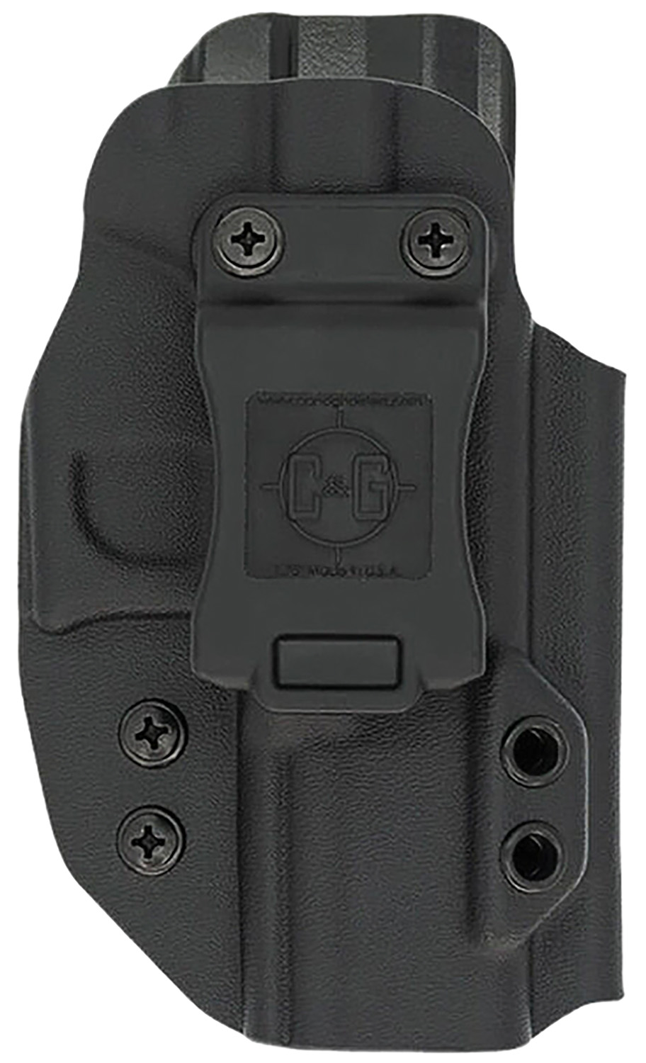 C&G Holsters 0526100 Covert IWB Black Kydex Belt Clip Fits S&W Shield 9-40