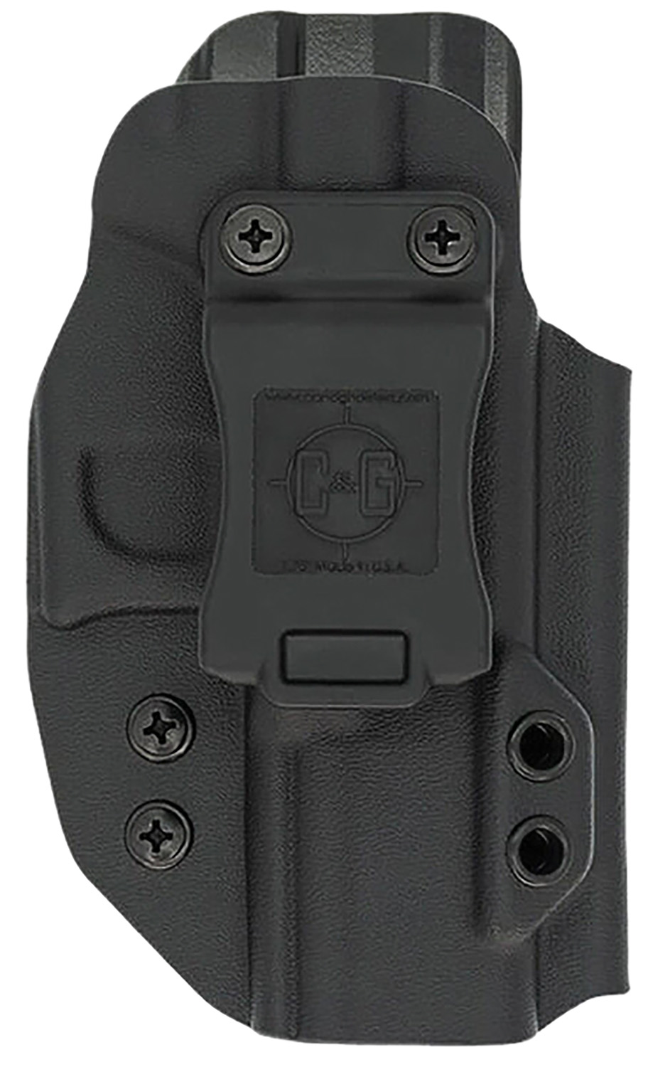 C&G Holsters 1864100 Covert IWB Black Kydex Belt Clip Fits 1911 3.5" Ri... - C&G Holsters - BLACK