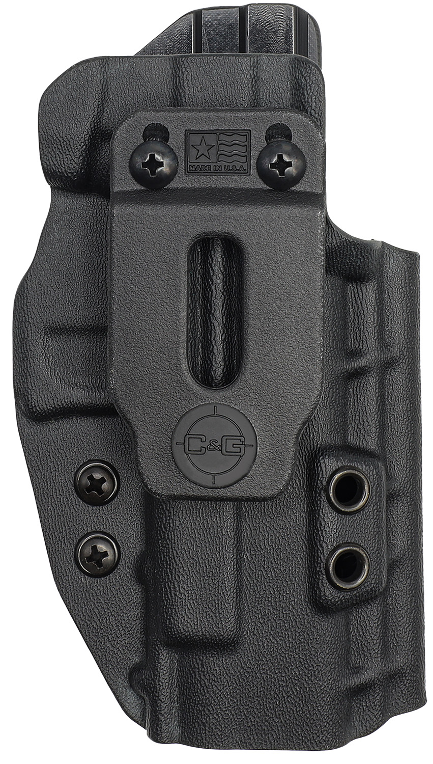 C&G Holsters 0056100 Covert IWB Black Kydex Belt Clip Fits Glock MOS-48... - C&G Holsters - BLACK