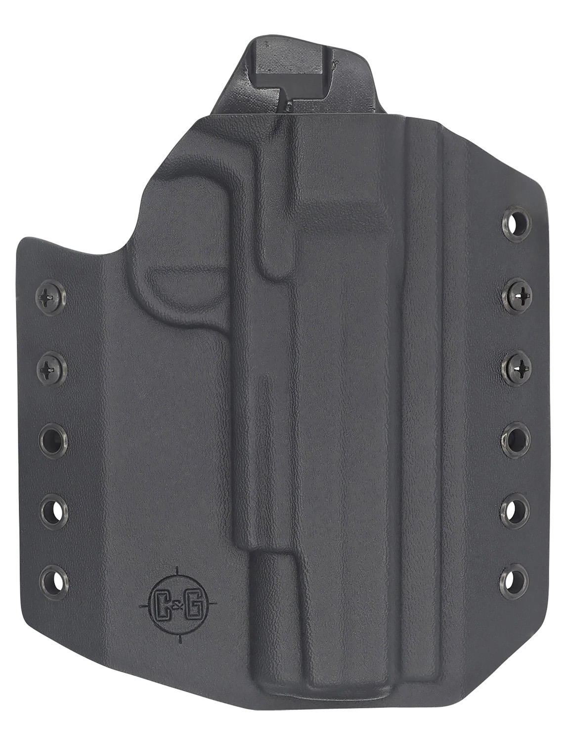 C&G Holsters 1850100 Covert OWB Black Kydex Belt Loop Fits 1911 Governm... - C&G Holsters - BLACK