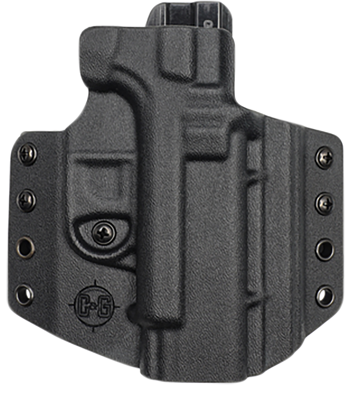 C&G Holsters 0006100 Covert OWB Black Kydex Belt Loop Fits Glock 19 Fit...