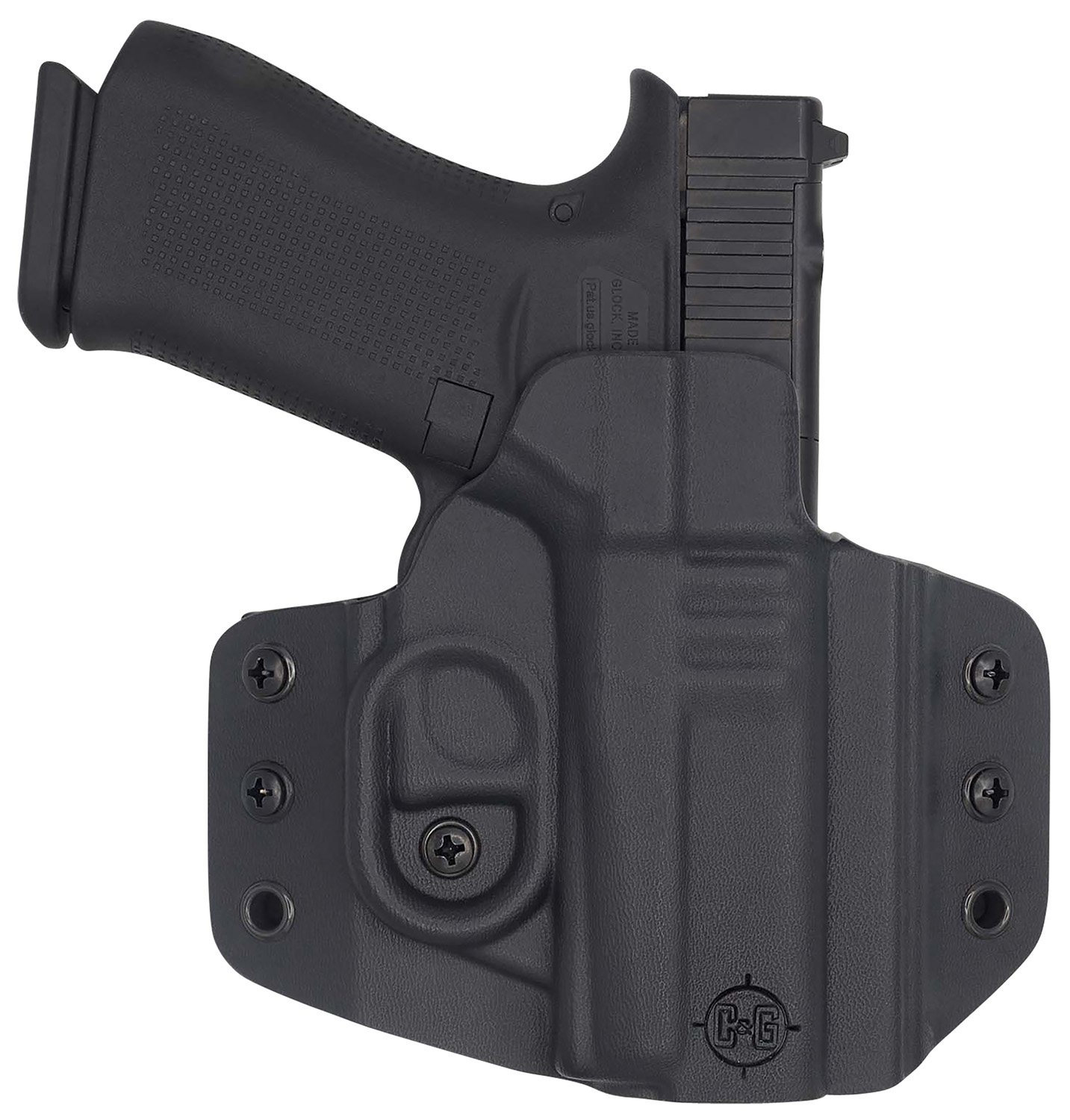 C&g Holsters 0060100 Covert Owb Black Kydex Belt L - C&G Holsters - BLACK
