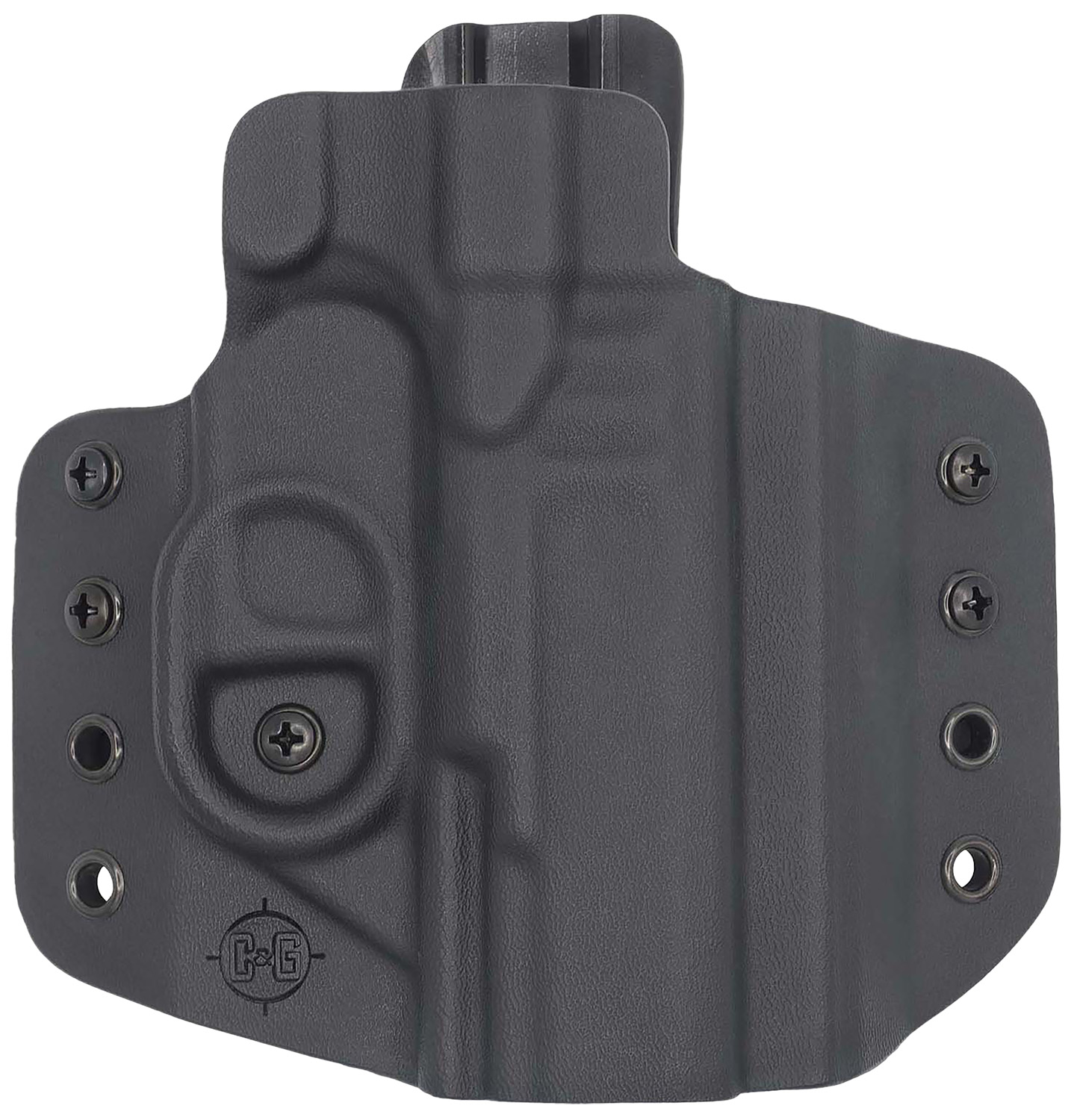 C&G Holsters 1212-100 Covert OWB Kydex Black for Walther PDP 4" Right Hand - C&G Holsters - BLACK