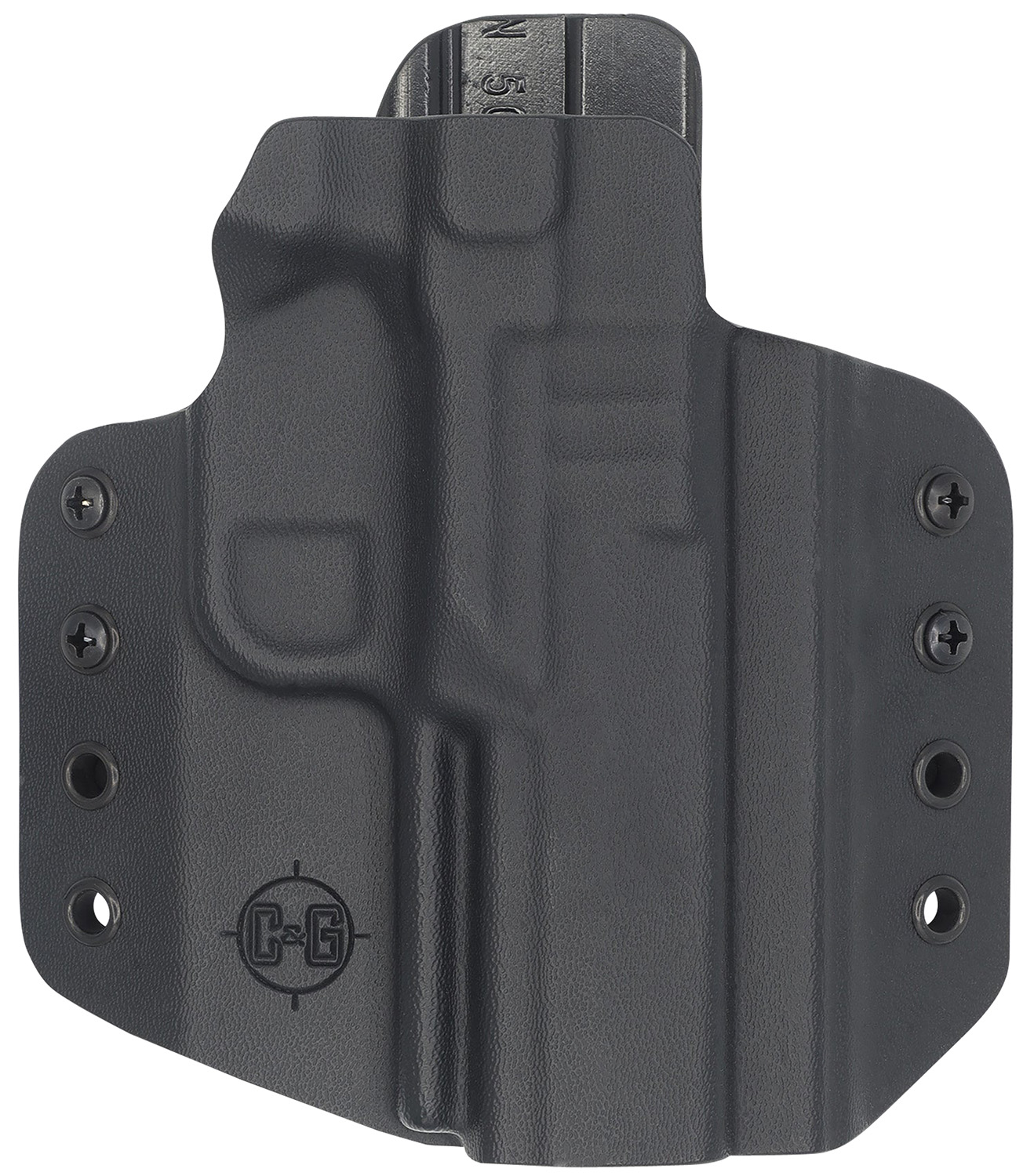 C&G Holsters 1696100 Covert OWB Black Kydex Belt Loop Fits FN 509-T Rig... - C&G Holsters - BLACK